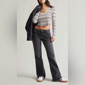 PacSun Jade Low Rise Faded Black Bootcut Jeans